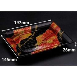 リスパック 寿司容器 バイオPS ふれあい 20-15B あやなす赤 本体