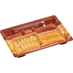 【廃番商品】弁当容器 MSDアコード23-16-1もえぎ茶 エフピコ