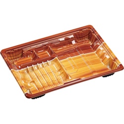 【廃番商品】弁当容器 MSDアコード23-17-2もえぎ茶 エフピコ