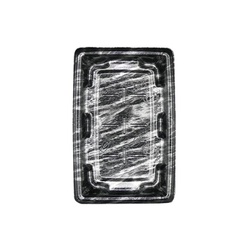 惣菜容器 MTD22-15平 本体 エコ黒木銀 エフピコ