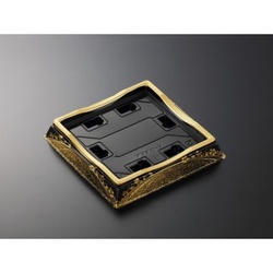 中央化学 寿司容器 HS 天城 12-3 まきえ金-BK 本体