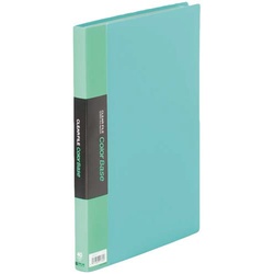 カラーベース固定式　Ａ４縦４０ポケット　緑×１０