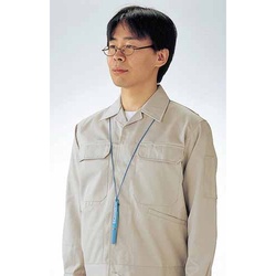 ２色ボールペンプレーヤーズひも付き　水色軸