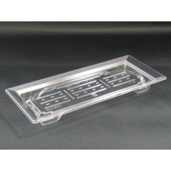 リスパック 刺身容器 バイオPET ふれあい 25-12B クリア 本体