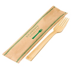 使い捨てフォーク 竹フォーク17cm(単袋入) 100本入×20袋 萬洋