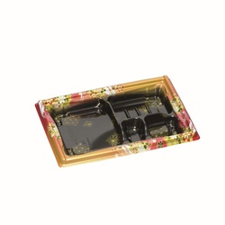 弁当容器 箱膳23-16-1H みやび赤 福助工業