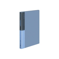 クリヤーブック　タフネス固定式　Ａ４縦　４０Ｐ青