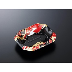 中央化学 どんぶり容器 SD 波音丼 K20-16浅 唄R-BK 本体