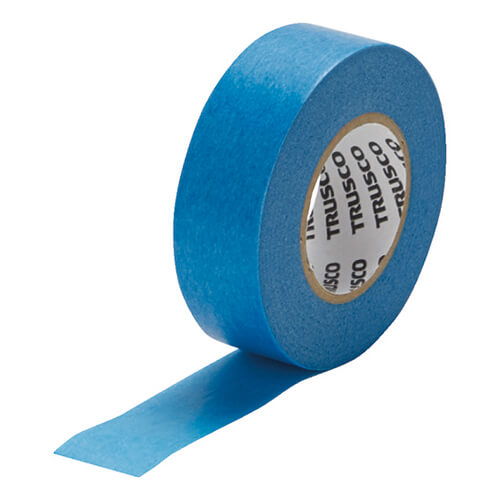 【廃番商品】マスキングテープ15mm×18m　青　【ＴＲＵＳＣＯ シーリングマスキングテープ 躯体用 １５ｍｍ×１８ｍ ８巻入】
