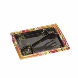 弁当容器 箱膳23-18-2H みやび赤 福助工業