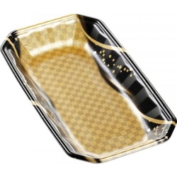 発泡トレー メガプレート27-15(30)平 波格子金 エフピコ