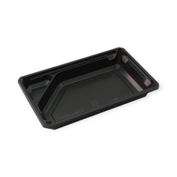 弁当容器 ワン折1合半B-31(重) 黒底 アクタ