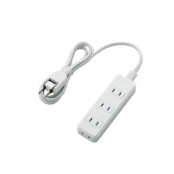 シャッタータップ　４個口　１ｍ　ホワイト