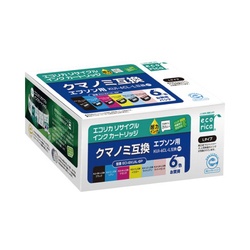 リサイクルインク　ＫＵＩ−６ＣＬ−Ｌ　６色パック