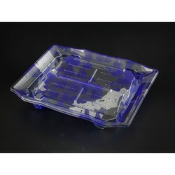 【廃番商品】リスパック 刺身容器 A-PET うつくし盛D 20B みぞれ青 本体