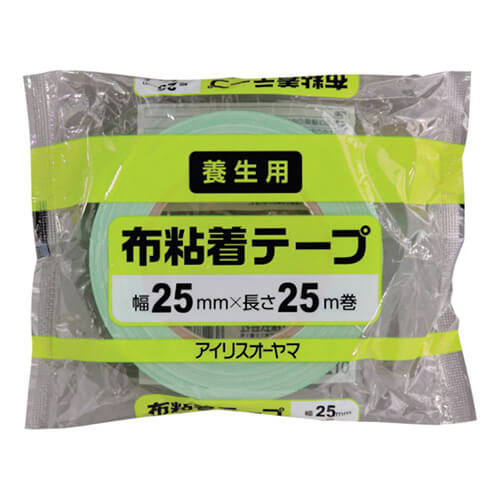 【廃番商品】アイリスオーヤマ 573061 布粘着テープ 25mm×25m MNNT2525