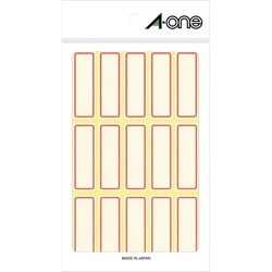 セルフラベル　赤枠　１５面　１８シート（２７０片）