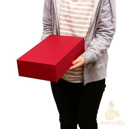 特価品】ワインギフト箱2本入（ワインレッド） | ダンボール・梱包資材