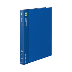 クリヤーブックＫ２　固定式Ａ４縦４０Ｐ青