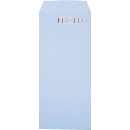 ソフトカラー封筒　長４　アクア　１０００枚入×５