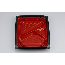 シーピー化成 弁当容器 BFNアルバ8-2 本漆RB 本体