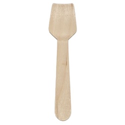 使い捨てスプーン 木製角スプーン 100本 神堂