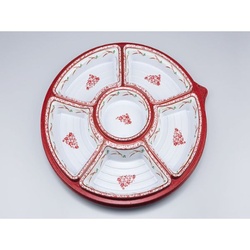 シーピー化成 オードブル容器 NUオードブル38 赤伊万里 本体