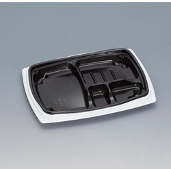 弁当容器 祝い膳24-18-1H 白内黒 福助工業