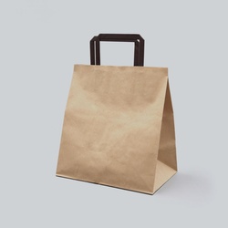 紙手提げ袋 ラッピーバッグ No.10 未晒無地 BH 福助工業