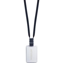 リールストラップカードホルダー　ＩＣサイズ縦黒