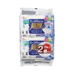 水の激落ち　超厚ウエットシート２０枚×２Ｐ