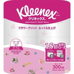 クリネックス　プリント８ロール　フローラルハーブ