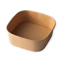 弁当容器 KMスクエア130-500 本体 ナチュラル ケーピープラテック