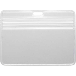 防水チャック付名札（名刺サイズ）ケース　１０枚入