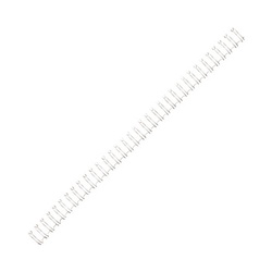 ダブルループリング　１３ｍｍ　白　１０本