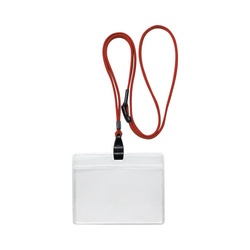 吊下げ名札　エコノミータイプ　１０個入　赤