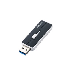 スライド式ＵＳＢメモリ黒３２ＧＢ　ＫＮＵ