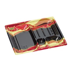 弁当容器 巧膳23-20-1H 紅蘭 福助工業