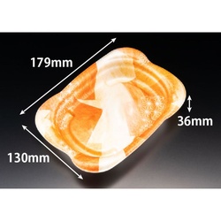 リスパック 軽食容器 ホット なごやか 18-13B 本体 いろあいオレンジ