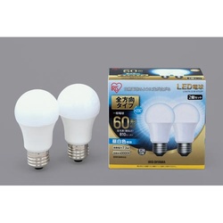 ＬＥＤ　Ｅ２６　全方向６０形　昼白色２個入