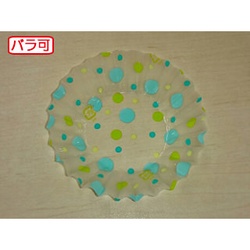セイコー おかずカップ ラミケースOPP 7A 水玉柄(緑) 500枚