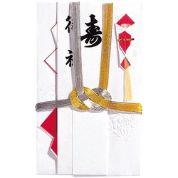 祝儀袋　婚礼　名古屋折　金銀１０本結切