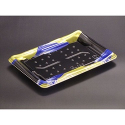 リスパック 寿司容器 誠08B みずは青 本体