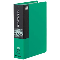 ポストカードホルダーＡ６縦台紙６０枚　緑