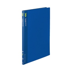 クリヤーブックＫ２　固定式Ａ４縦１０Ｐ青