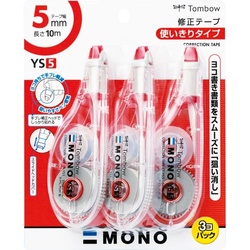 修正テープモノＹＳ　幅５ｍｍ　３個　５セット