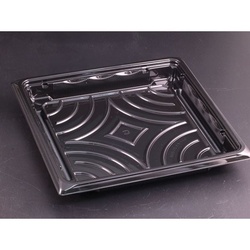 【廃番商品】リスパック 汎用トレー クリーンカップ つどい桶25-25 BF 黒 本体