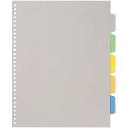 透明ポケット用カラーインデックスＡ４縦　５山１組