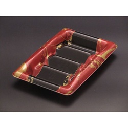 リスパック 寿司容器 魅せ巻 細2B はなまち赤 本体