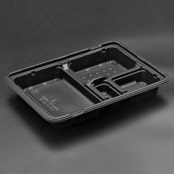 リスパック 弁当容器 バイオデリカ やすらぎ10-1B 本体 黒